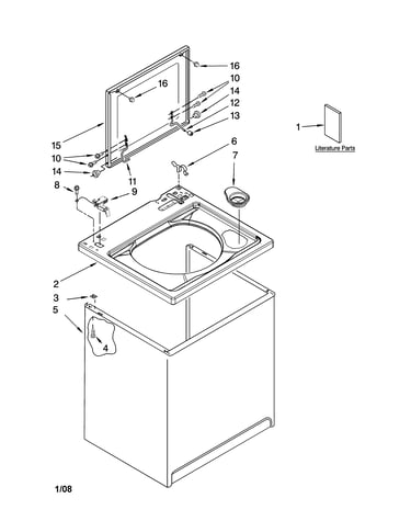 Top and cabinet parts