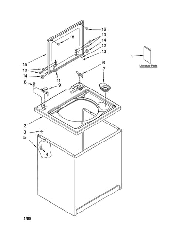 Top and cabinet parts
