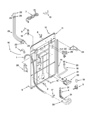 Rear panel parts