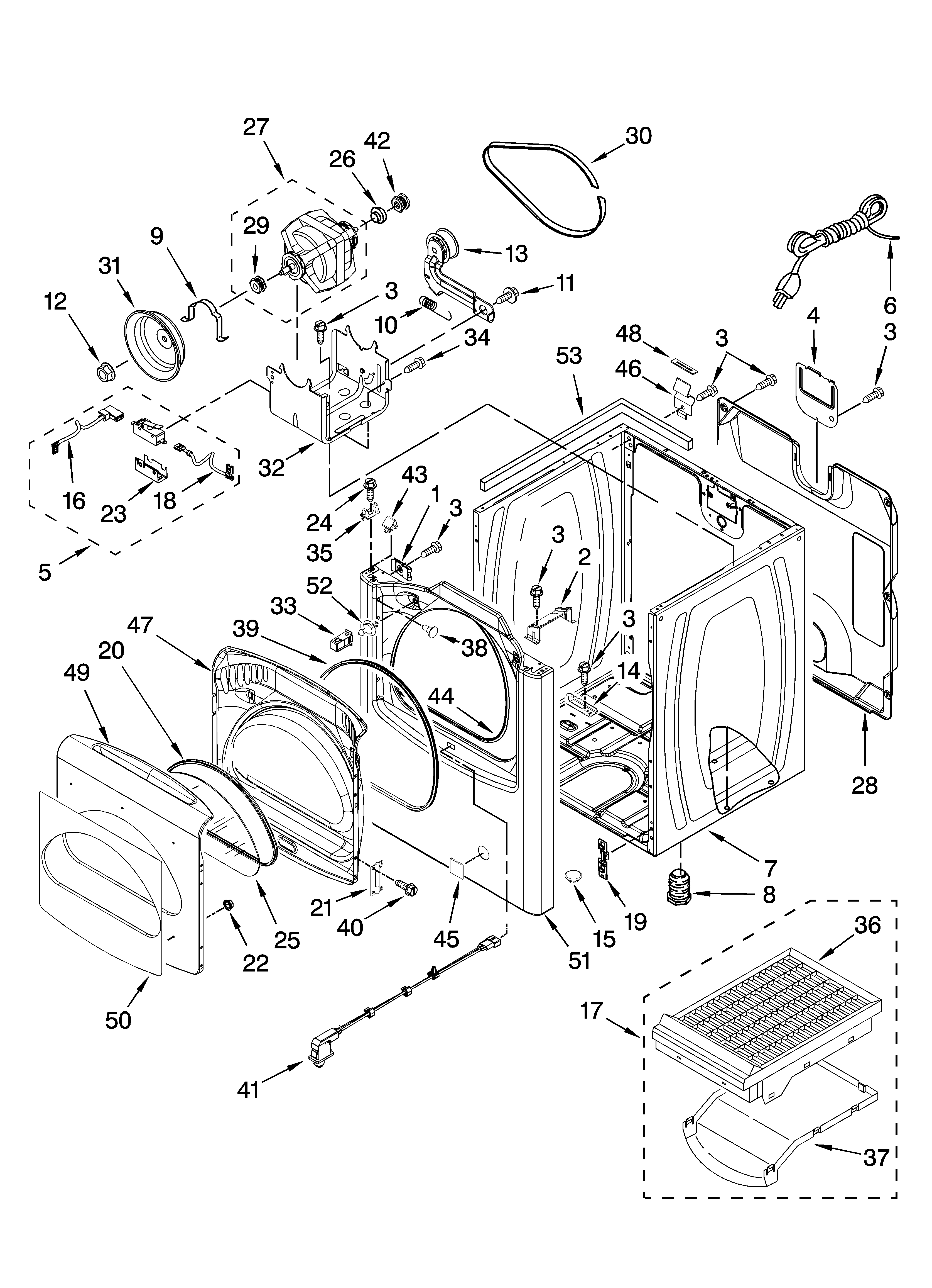 Cabinet parts