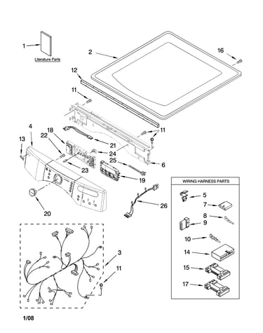 Top and console parts