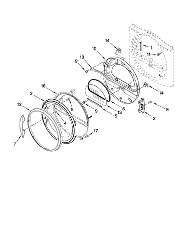 Door parts, optional parts (not included)
