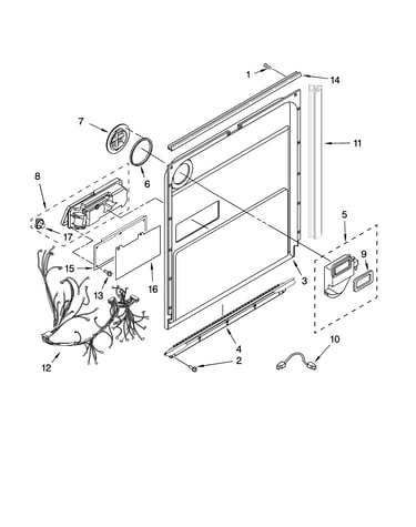 Door and latch parts