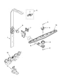 Upper wash and rinse parts