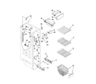Kenmore 10657022603 freezer liner parts diagram