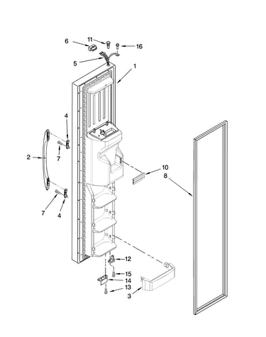 Freezer door parts