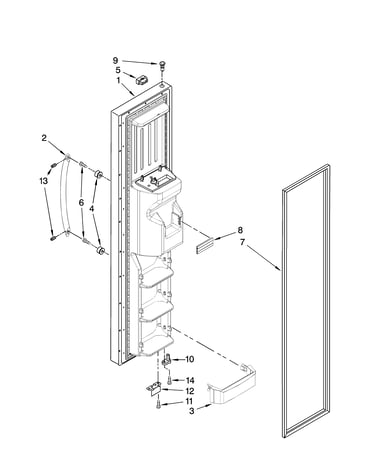 Freezer door parts