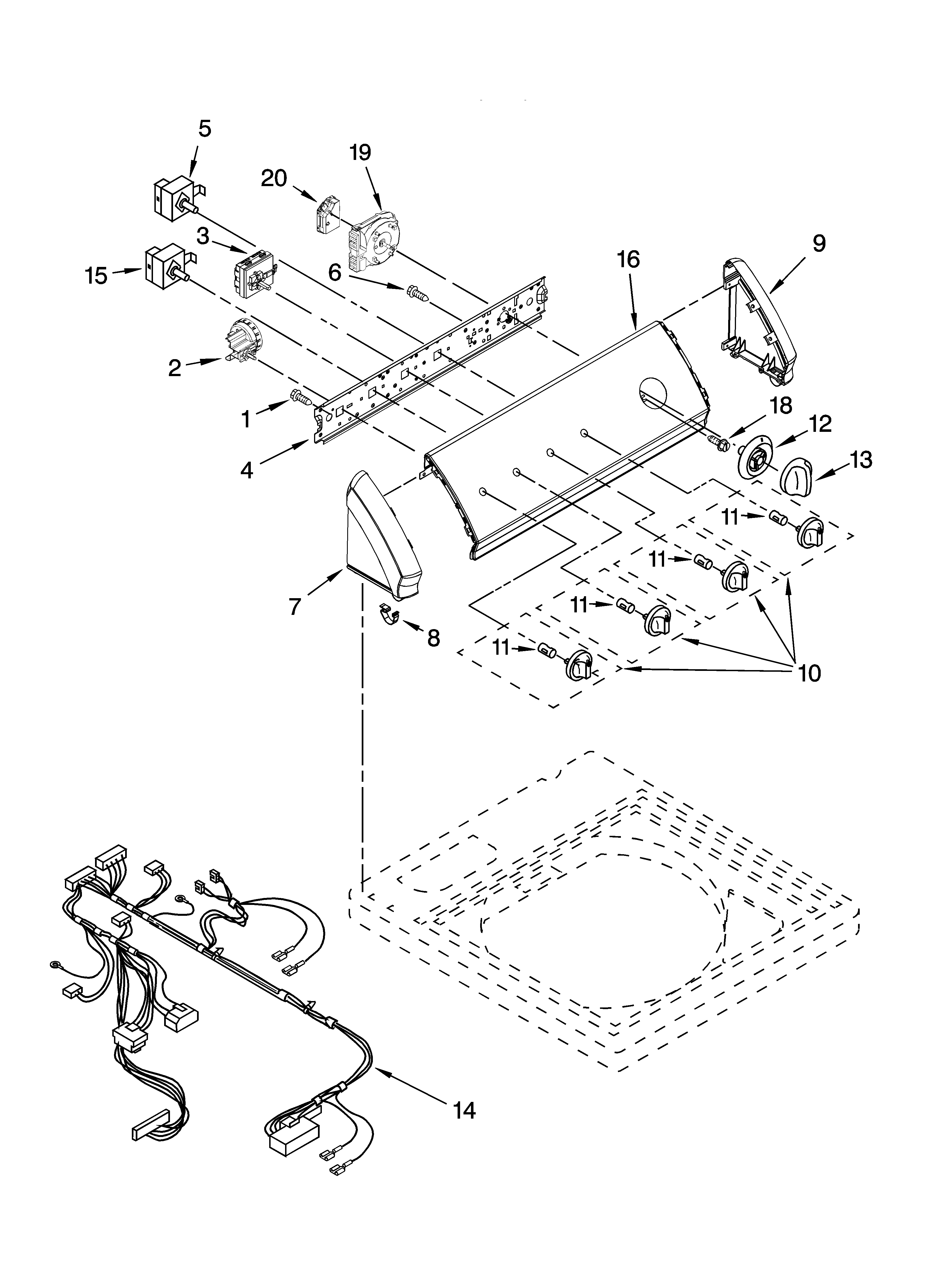 Control panel parts
