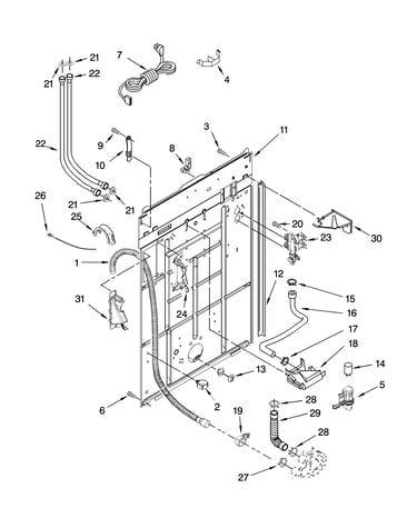 Rear panel parts