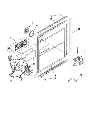 Door and latch parts
