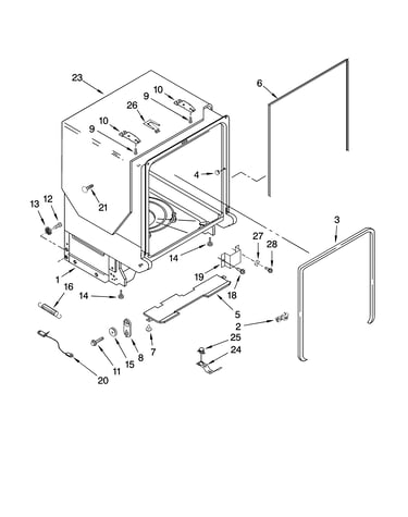 Tub and frame parts