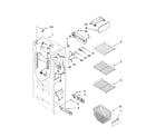 Kenmore 10657073603 freezer liner parts diagram