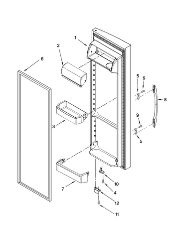 Refrigerator door parts