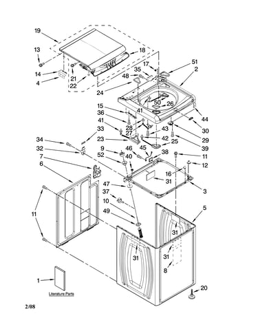 Top and cabinet parts