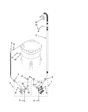 Pump parts, optional parts (not included)