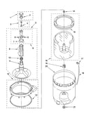 Agitator, basket and tub parts