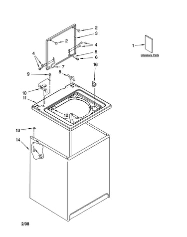 Top and cabinet parts
