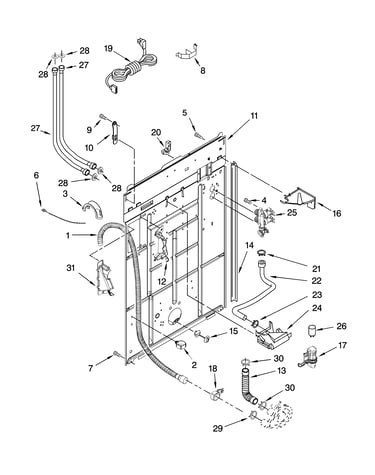 Rear panel parts