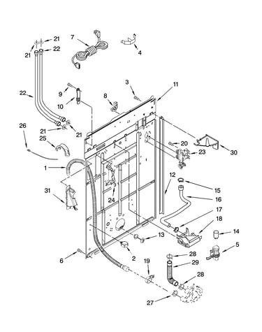 Rear panel parts