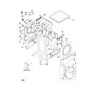 Kenmore Elite 11046742701 top and cabinet parts diagram