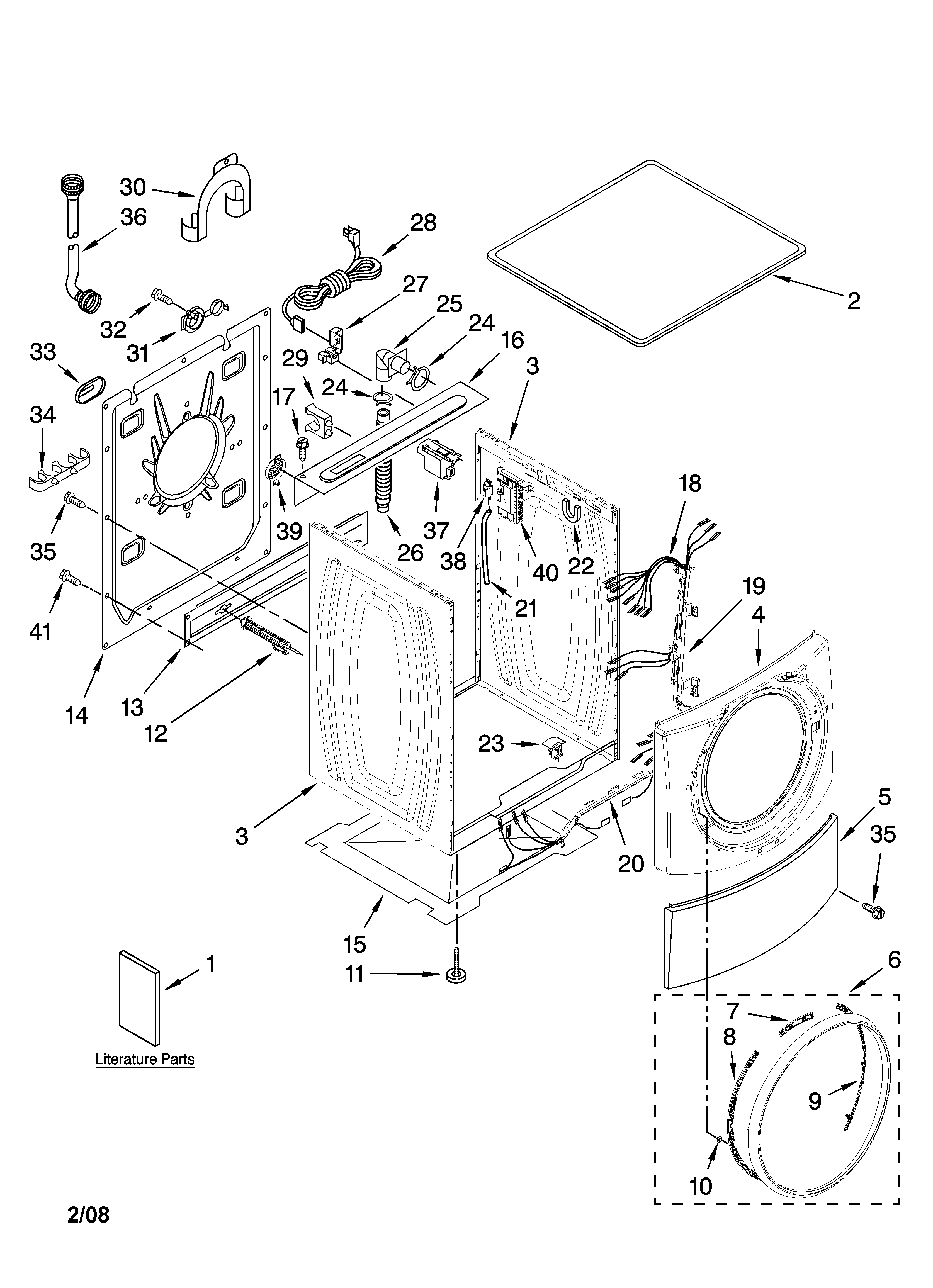 Top and cabinet parts