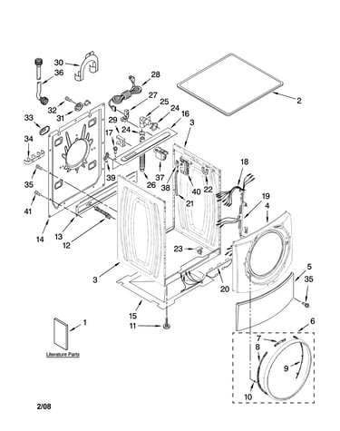Top and cabinet parts
