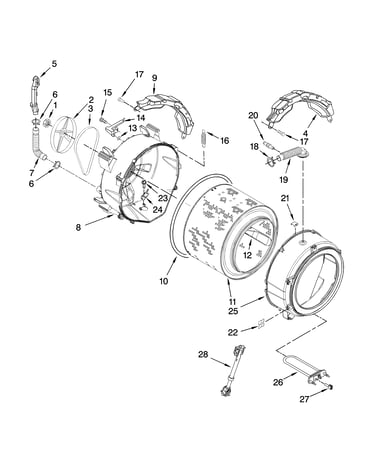 Tub and basket parts