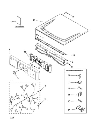 Top and console parts