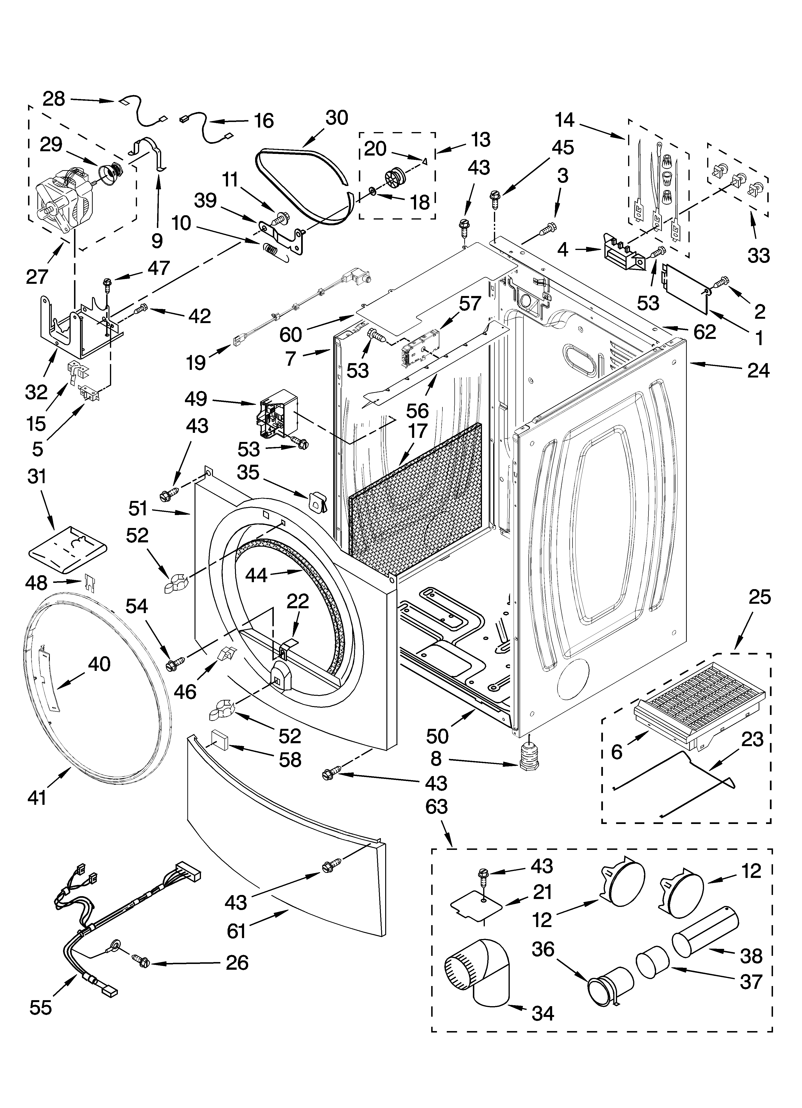 Cabinet parts