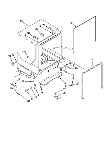 Tub and frame parts