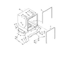Kenmore Pro 66513173K700 tub and frame parts diagram