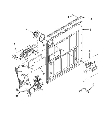 Door and latch parts