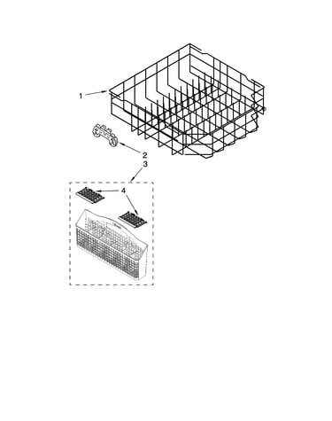 Lower rack parts, optional parts (not included)