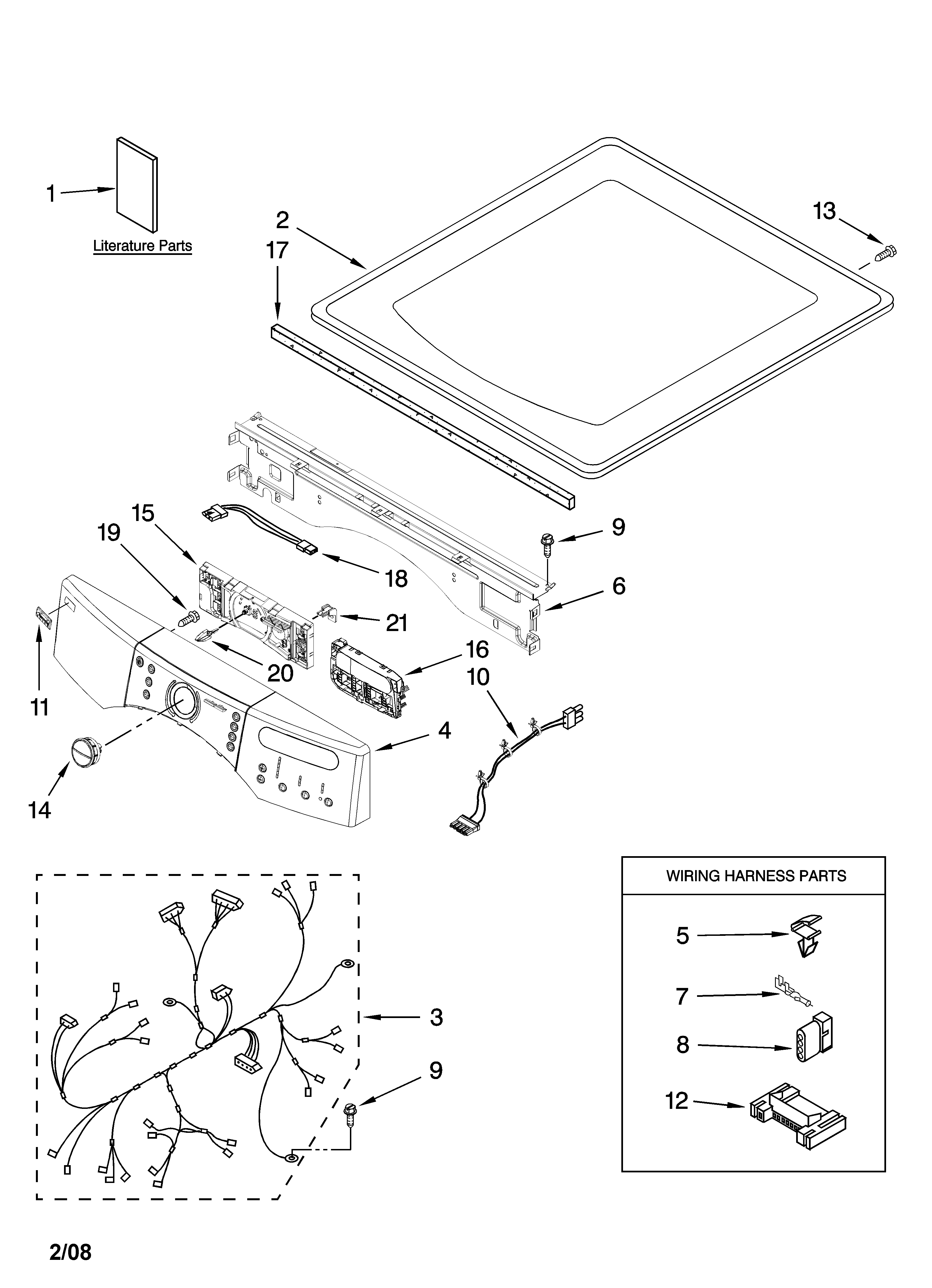 Top and console parts