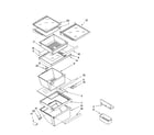 Kenmore Elite 10657782702 refrigerator shelf parts diagram