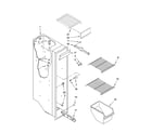 Kenmore 10657986701 freezer liner parts diagram