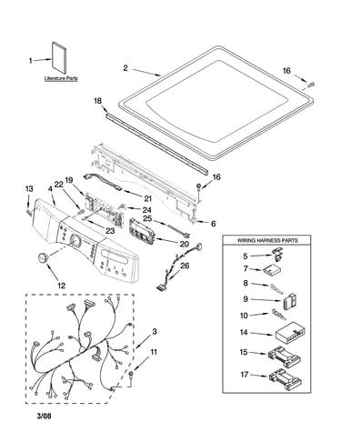 Top and console parts