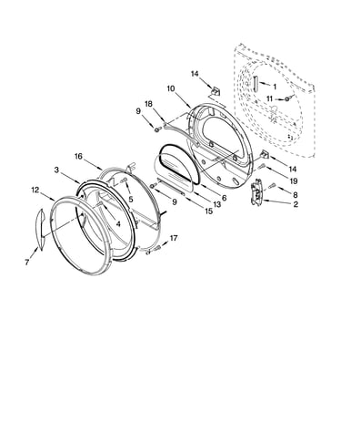Door parts, optional parts (not included)