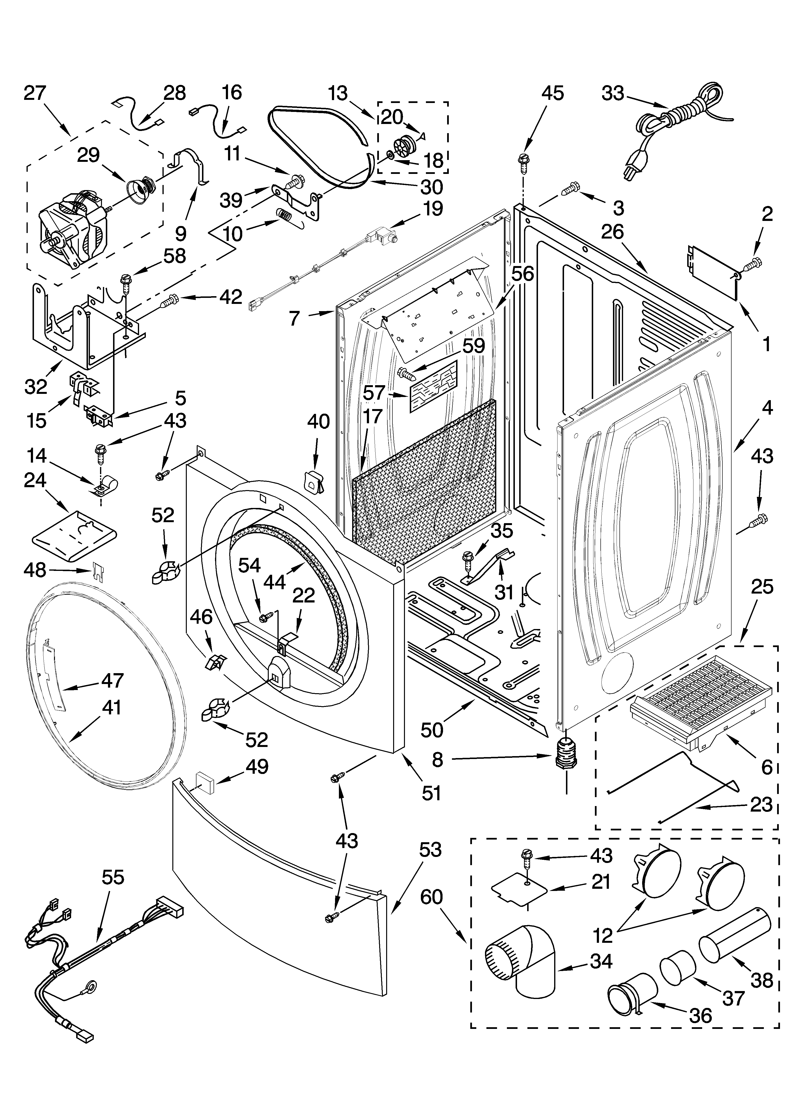 Cabinet parts