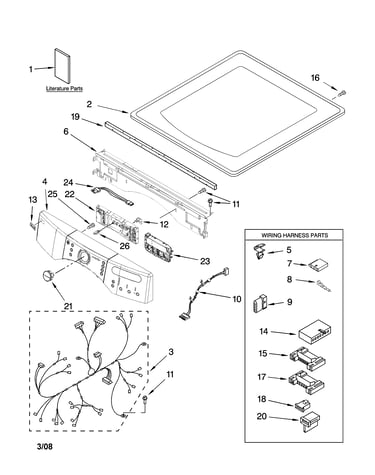 Top and console parts
