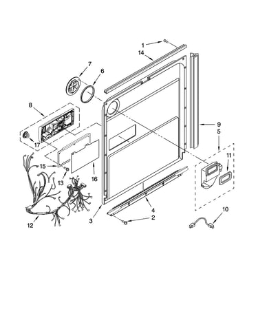 Door and latch parts