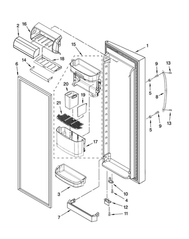 Refrigerator door parts