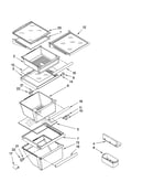 Refrigerator shelf parts