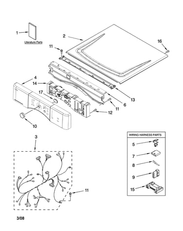 Top and console parts