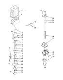 Motor and ice container parts