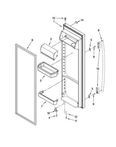 Refrigerator door parts