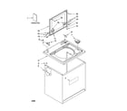 Kenmore 11028842700 top and cabinet parts diagram