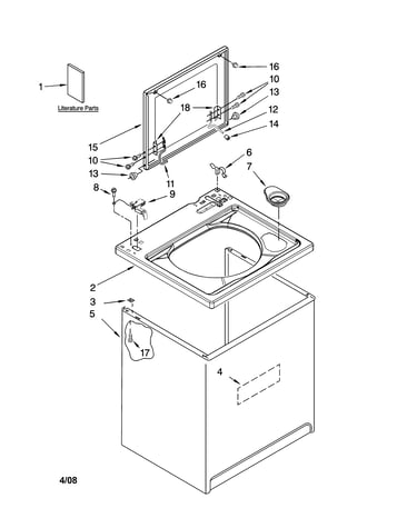 Top and cabinet parts