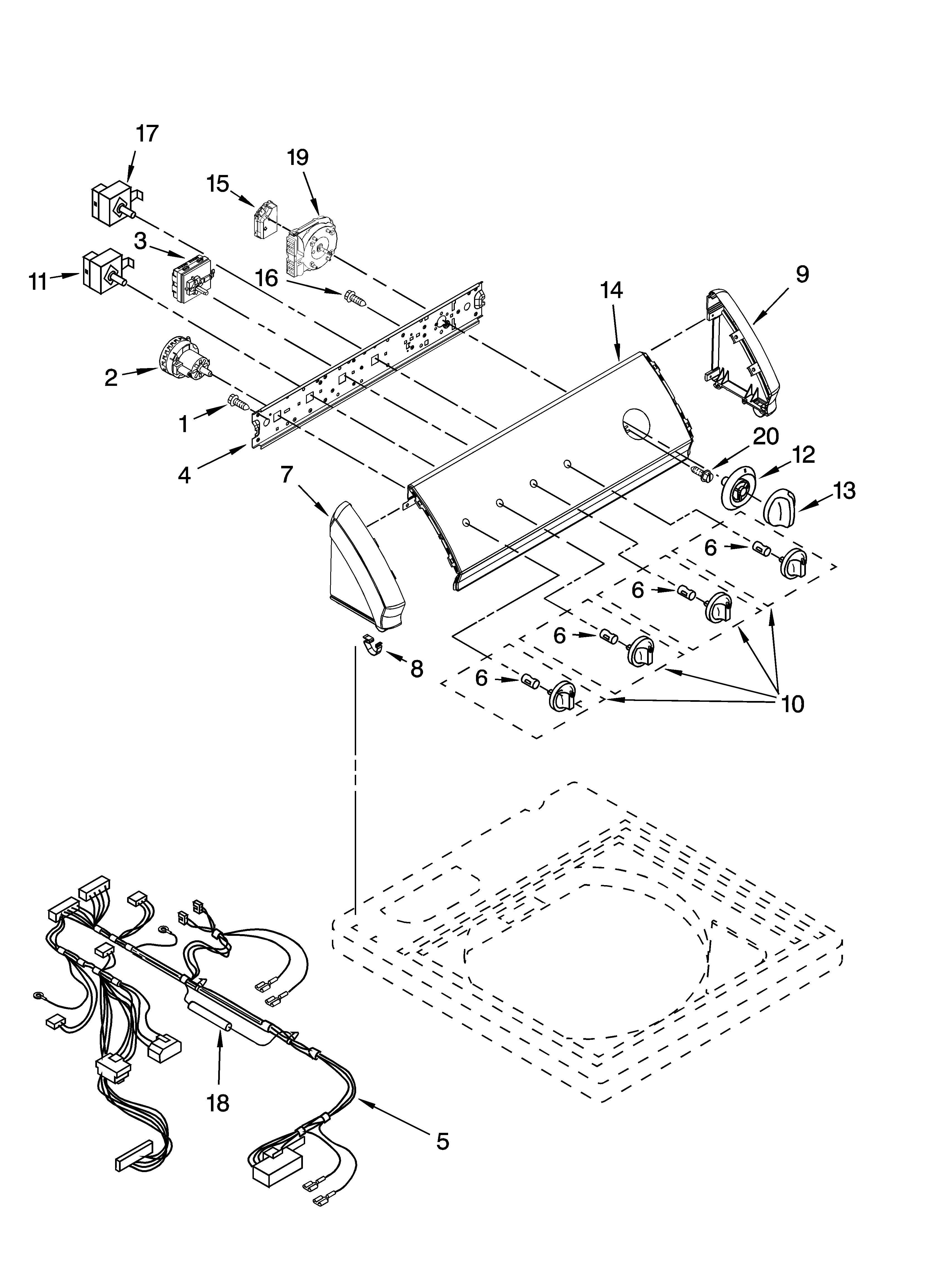 Control panel parts