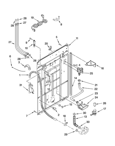 Rear panel parts